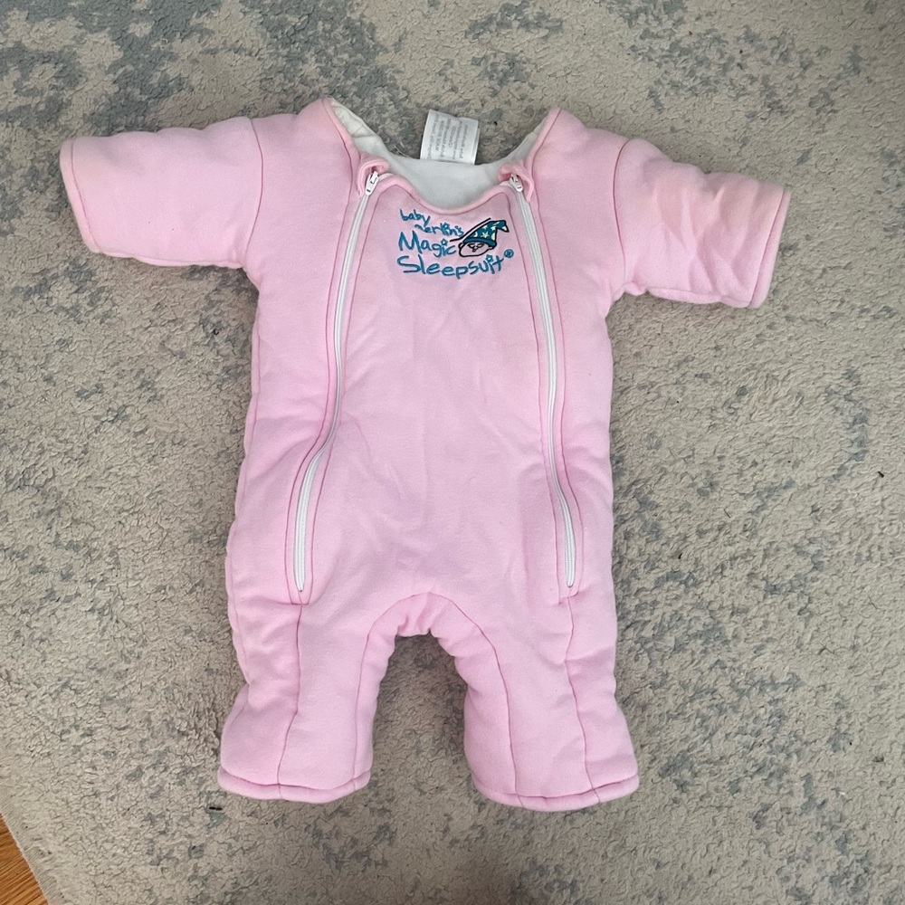 Pink Baby Merlin Magic Sleep Suit Size Small